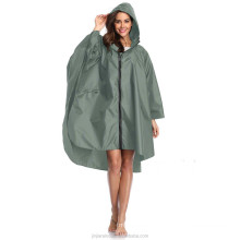 custom fashion women outdoor tour camping reusable rain poncho for riders